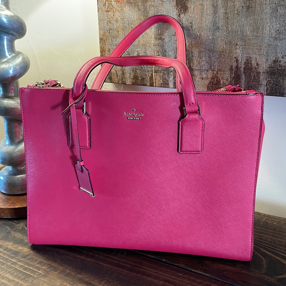 Classic Kate Spade Briefcase Bag in Barbie Pink